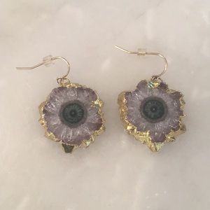 Geode Dangle Earrings
